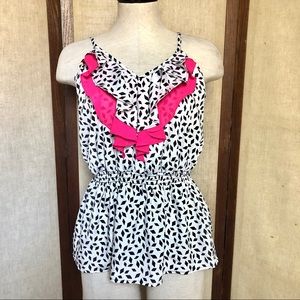 Charlotte Russe | Speckled Tank w/ Exposed Zipper